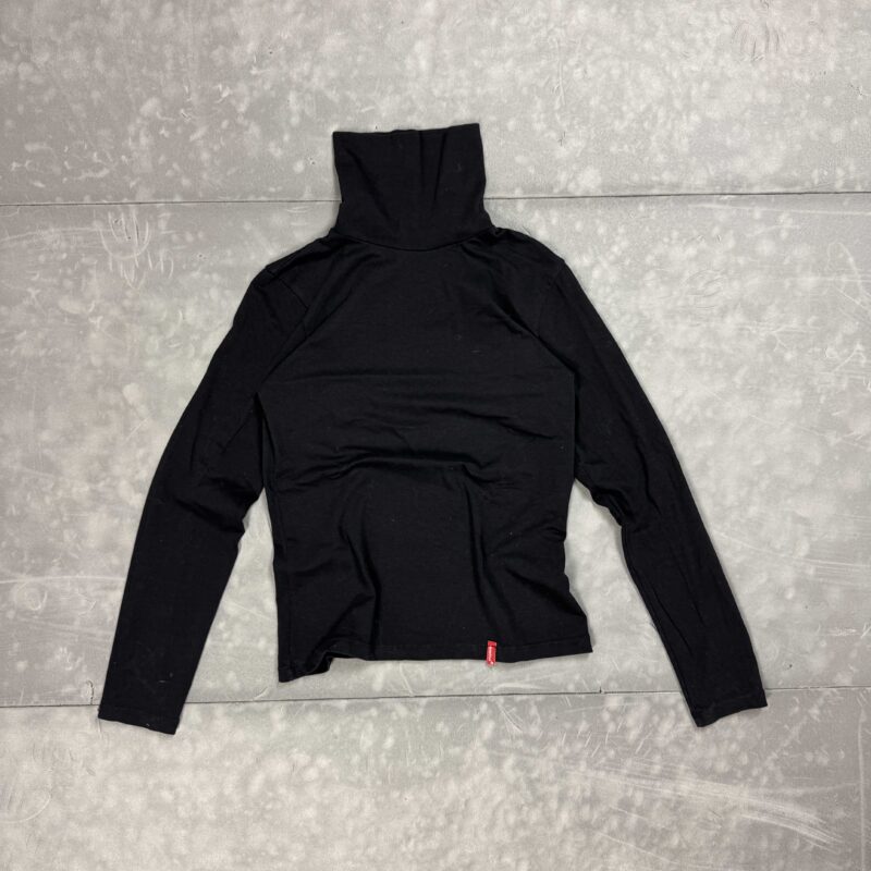Cienki golfik bluzka czarna longsleeve y2k (M/L)