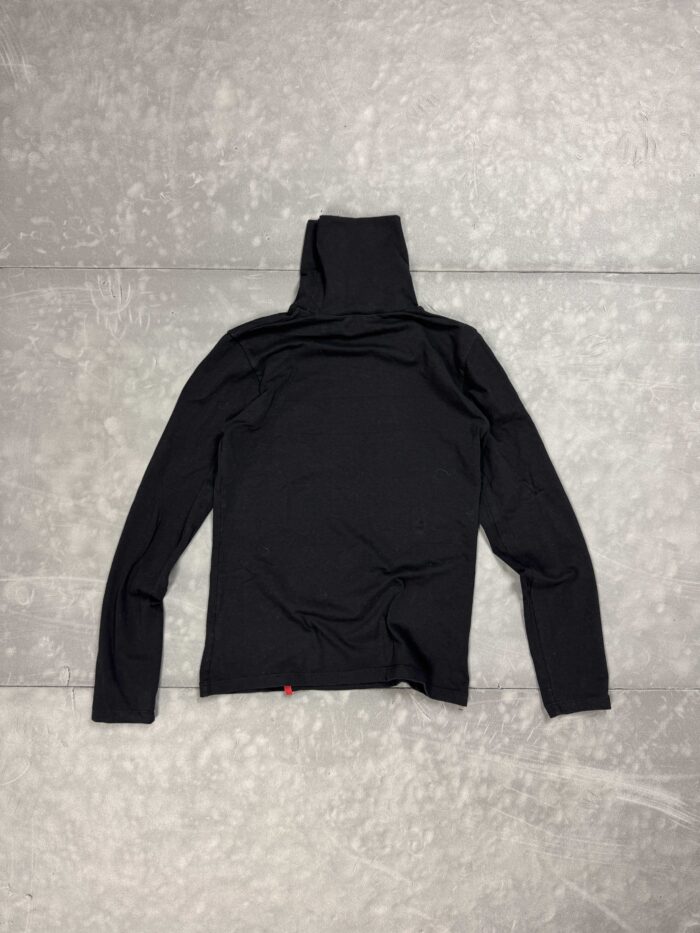 Cienki golfik bluzka czarna longsleeve y2k (M/L) - obrazek 2