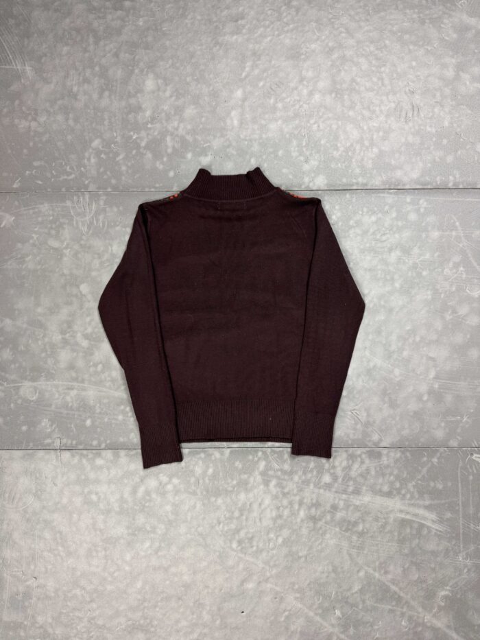 Vintage y2k sweter w romby retro (S) - obrazek 2