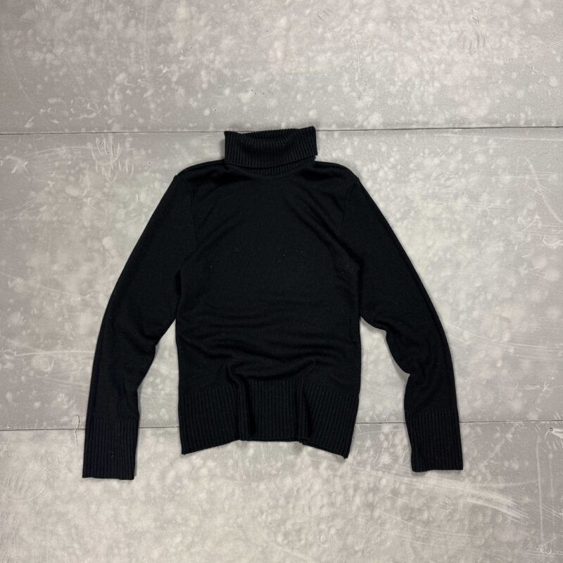 Czarny sweter z golfem basic y2k 90s (M/L)