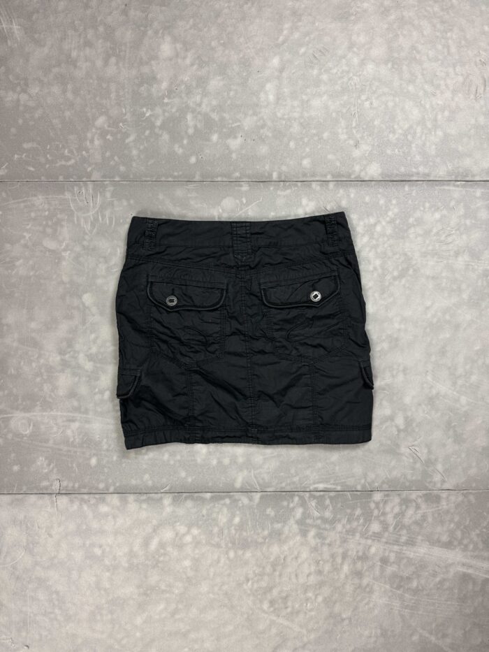 Cargo mini skirt spódniczka y2k 90s washed (S) - obrazek 2