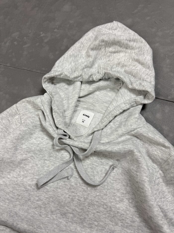 Sinsay blank hoodie szara bluza z kapturem (M) - obrazek 3