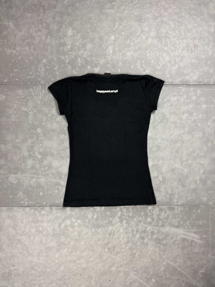 HappySad T-shirt damska koszulka z dużym nadrukiem washed (M/L) - obrazek 2