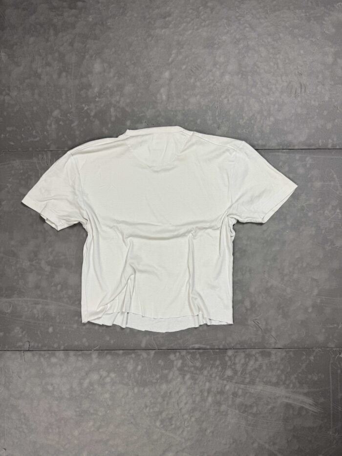 Biała basic boxy koszulka T-shirt distressed y2k (M) - obrazek 2