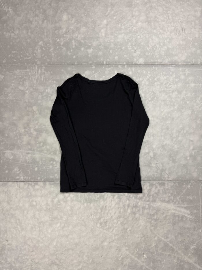 Czarna damska bluzka longsleeve T-shirt (XS/S) - obrazek 2