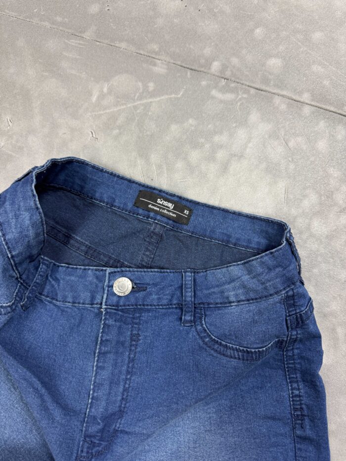 Niebieskie Sinsay jeansowe denim szorty (XS) - obrazek 3