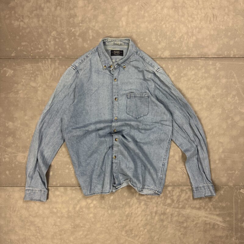 Pull & Bear niebieska jeansowa koszula denim y2k (M/L)
