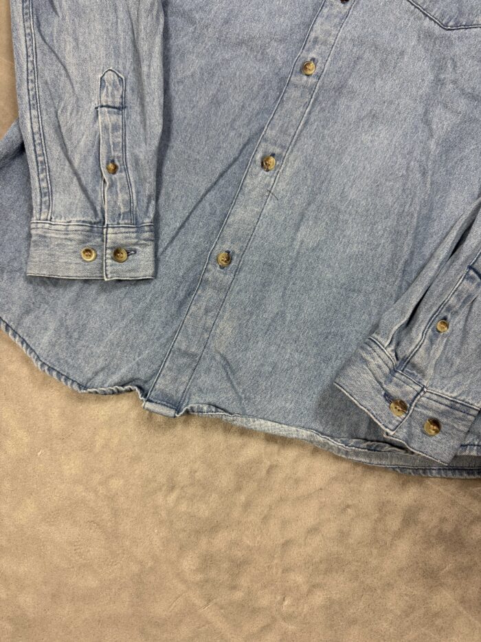 Pull & Bear niebieska jeansowa koszula denim y2k (M/L) - obrazek 5