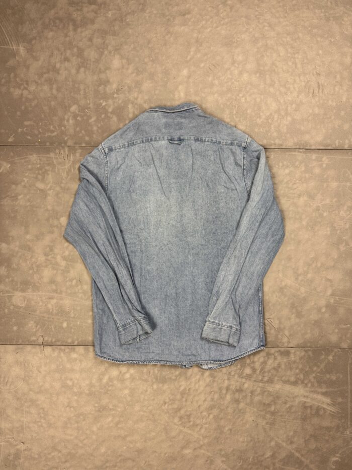 Pull & Bear niebieska jeansowa koszula denim y2k (M/L) - obrazek 2