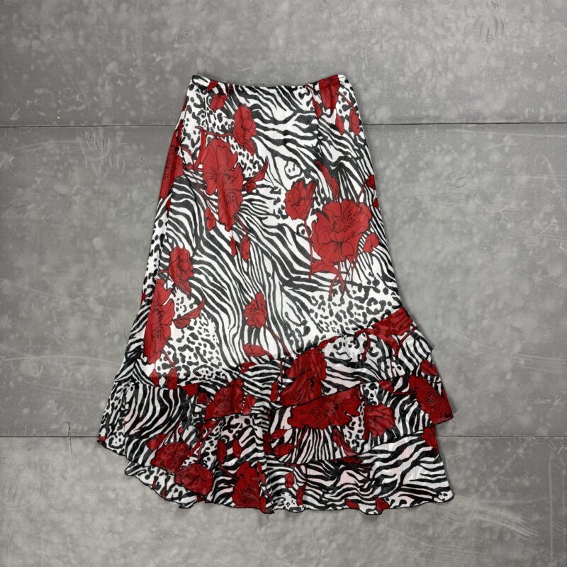 Vintage maxi spódnica przewiewna powiewający 90s (S)
