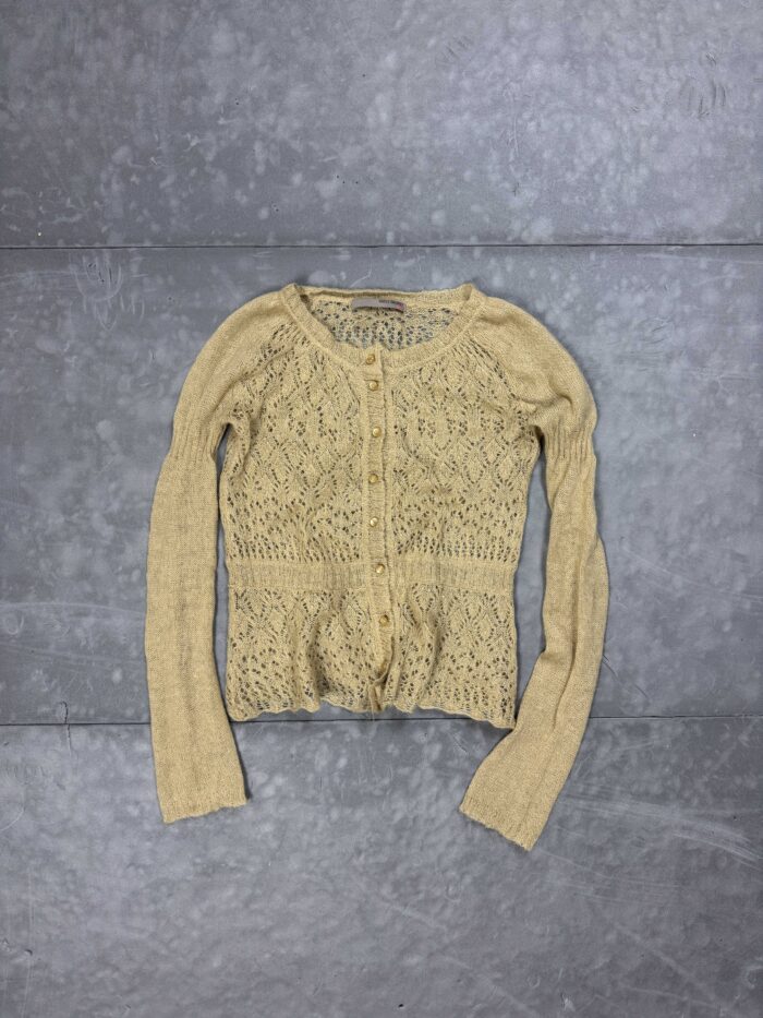 Vintage Saint Tropez kaszmirowy sweter kardigan zapinany (S/M)