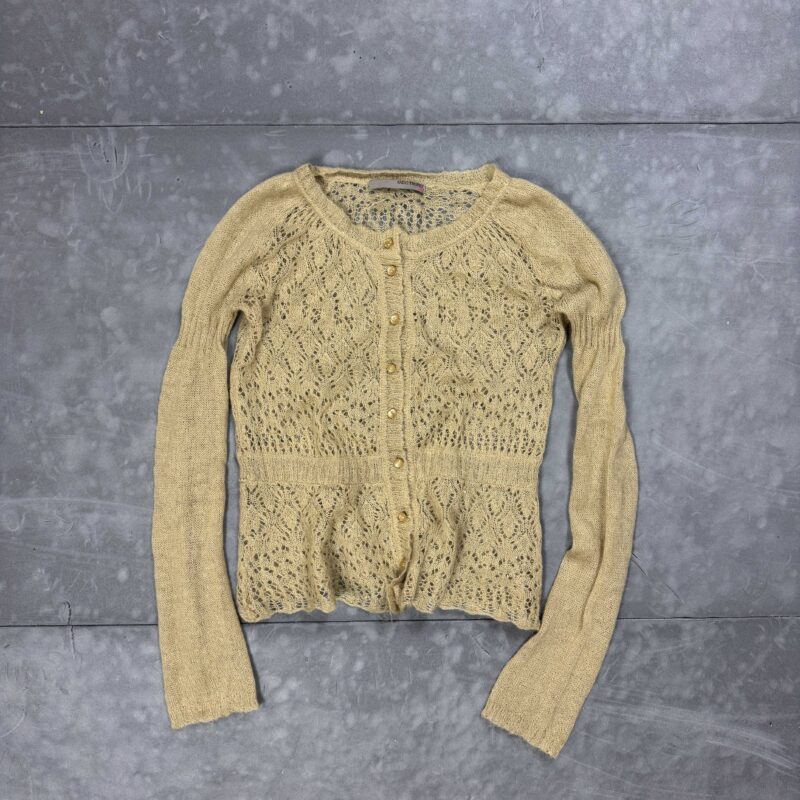 Vintage Saint Tropez kaszmirowy sweter kardigan zapinany (S/M)