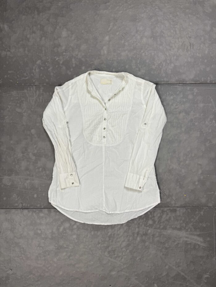Vintage biała bluzko-koszula coquette y2k 90s (S/M)