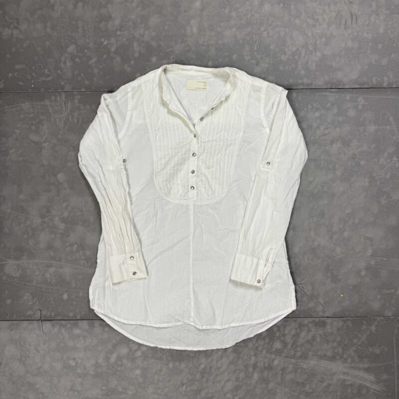 Vintage biała bluzko-koszula coquette y2k 90s (S/M)