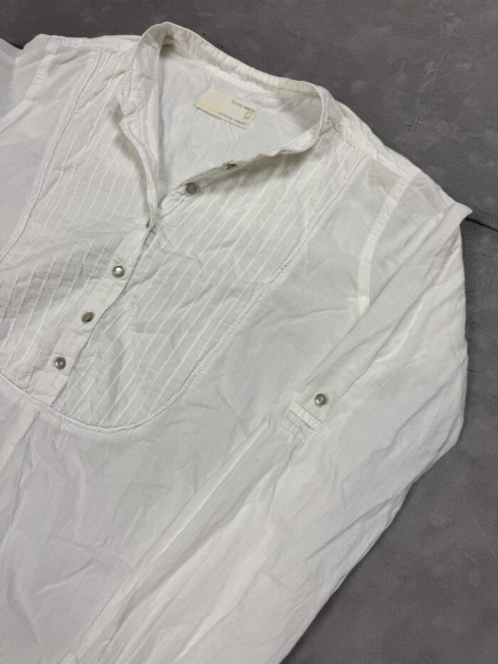 Vintage biała bluzko-koszula coquette y2k 90s (S/M) - obrazek 3