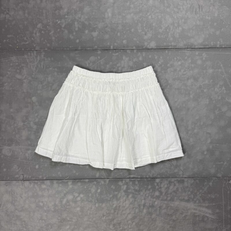Biała przewiewna spódniczka mini retro coquette (S/M)