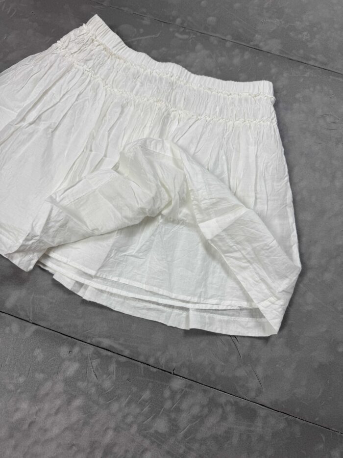 Biała przewiewna spódniczka mini retro coquette (S/M) - obrazek 3