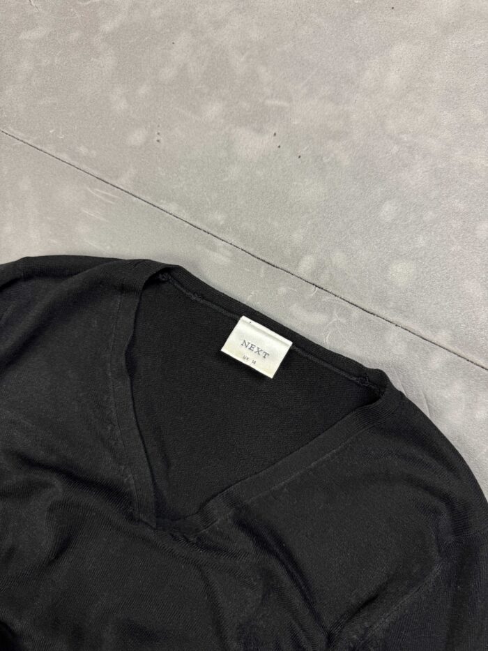 Next cienki sweter V-neck retro y2k (S/M) - obrazek 4