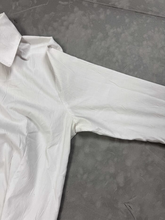 Vintage biała koszula z szerokimi rękawami retro 90s (S/M) - obrazek 5