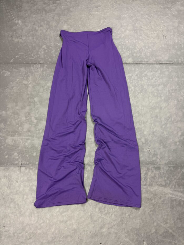 Fioletowe spodnie dzwony retro 90s (XS/S) - obrazek 2