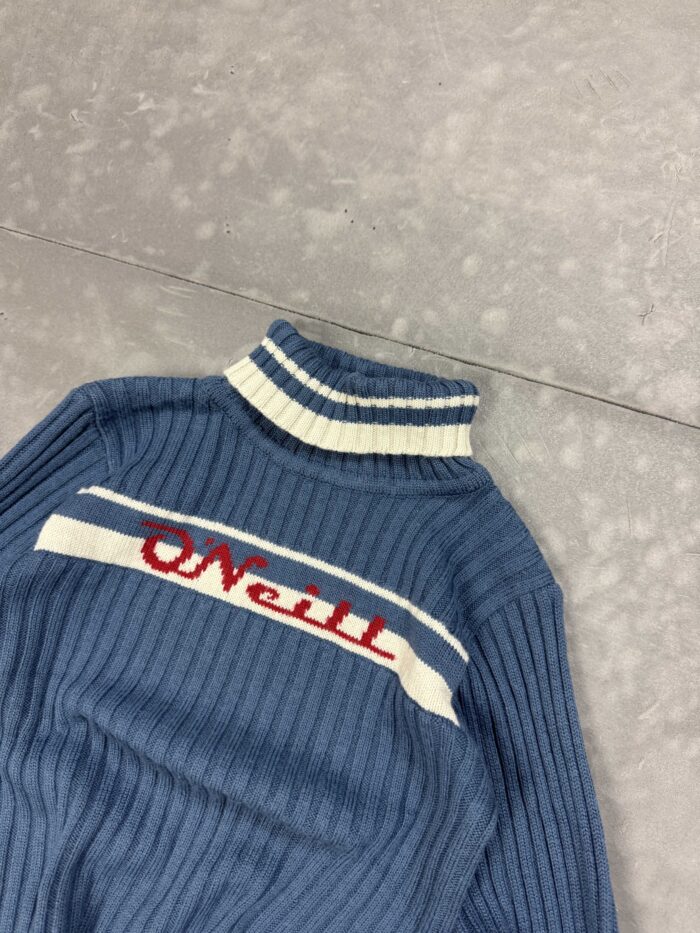 O'Neill niebieski sweter z golfem retro 90s (S) - obrazek 4