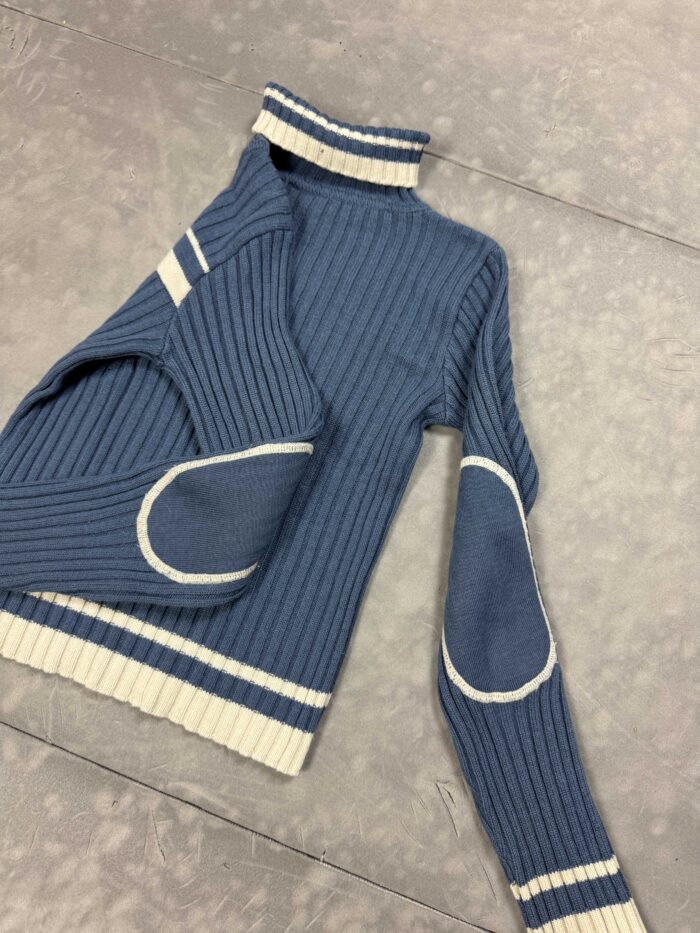 O'Neill niebieski sweter z golfem retro 90s (S) - obrazek 5