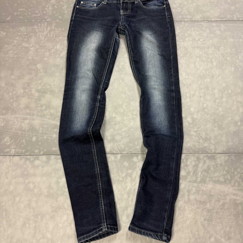 Vintage Gouse washed faded skinny denim spodnie jeansowe y2k (XS/S)