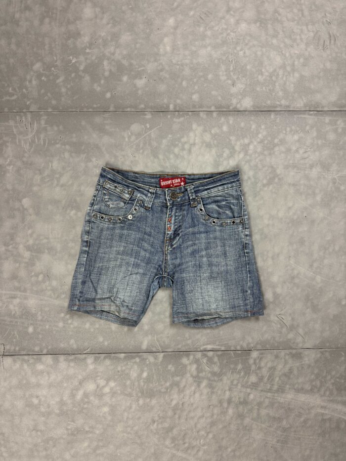 Vintage y2k Bright Jeans denim szorty krótkie spodenki (XS/S)
