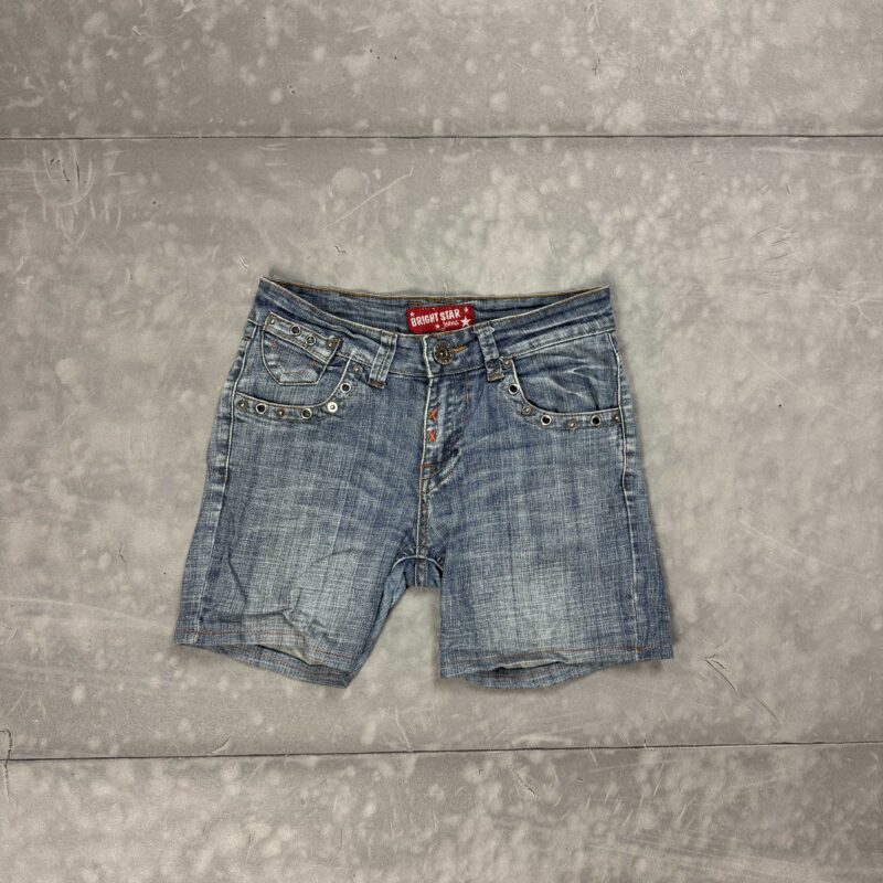 Vintage y2k Bright Jeans denim szorty krótkie spodenki (XS/S)