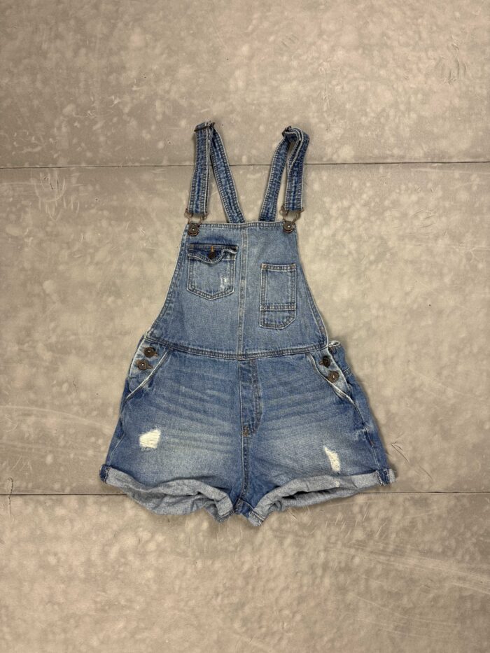 Terranova jeansowe ogrodniczki denim retro 90s (XS)