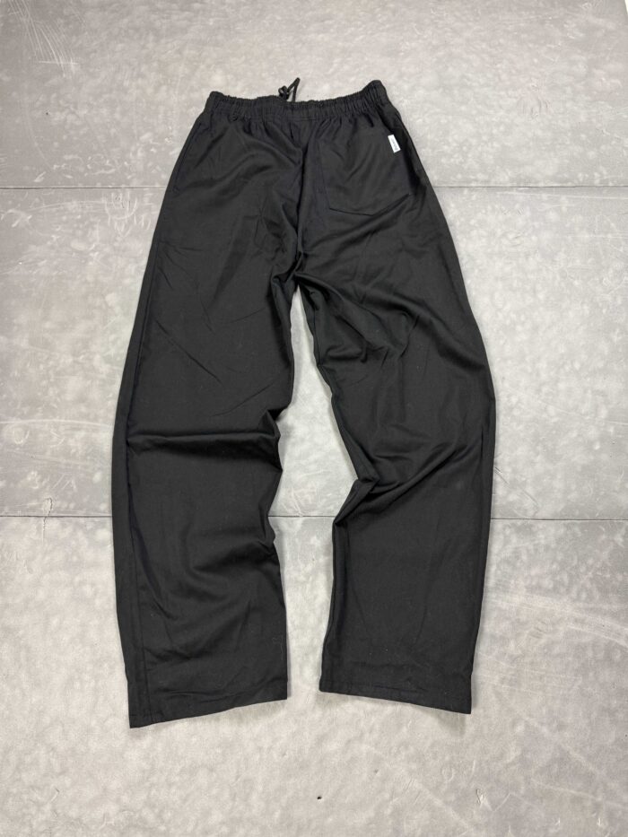 Czarne materiałowe spodnie oversize baggy (M/L) - obrazek 2