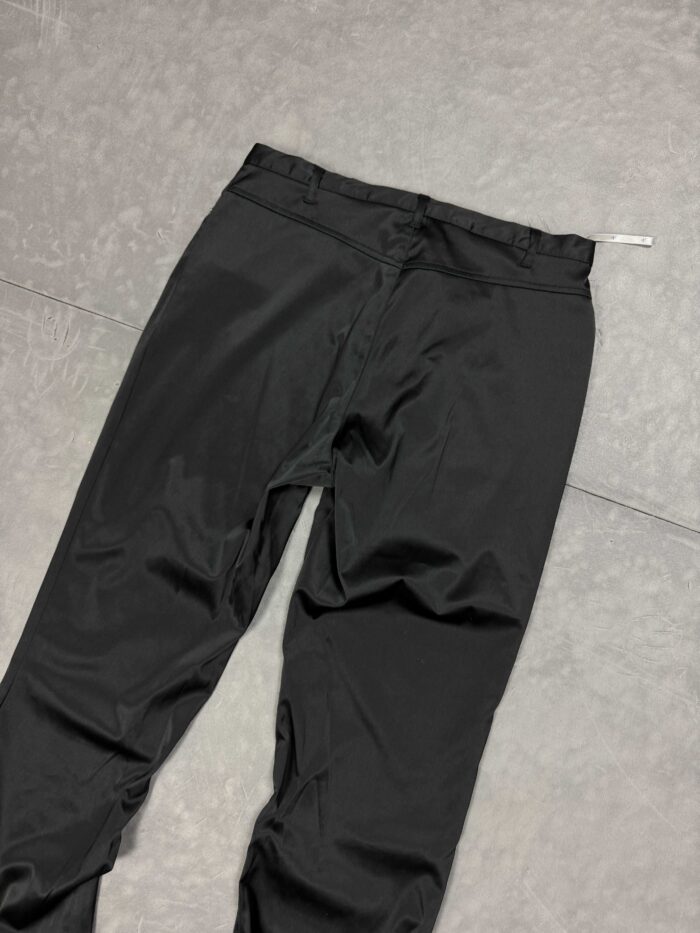 Czarne satynowe loose fit spodnie Dorothy Perkins materiałowe y2k (S) - obrazek 4