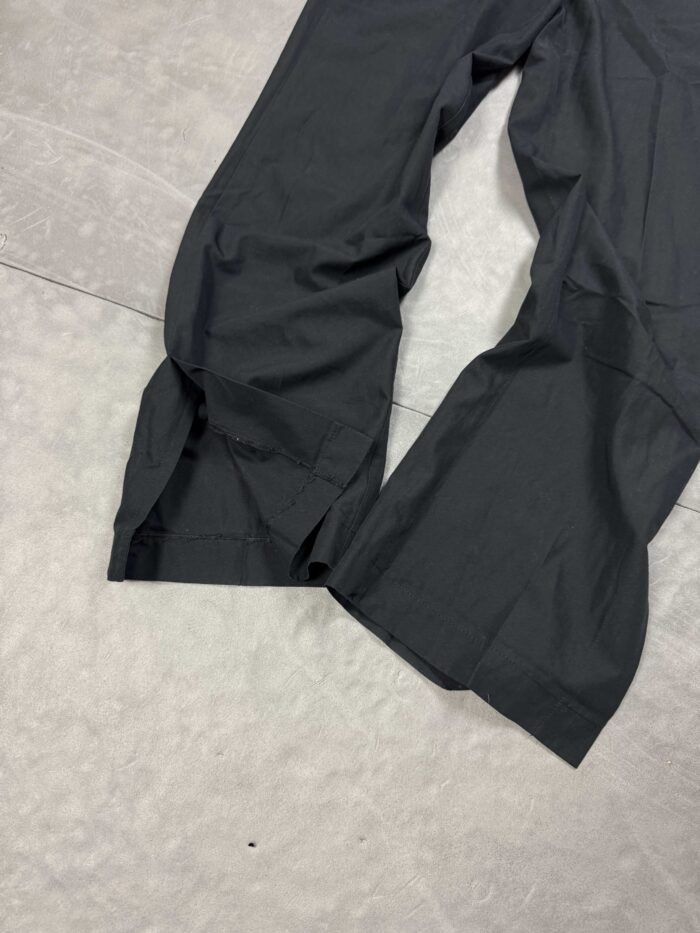 Czarne damskie materiałowe spodnie loose fit y2k oversize (S/M) - obrazek 3