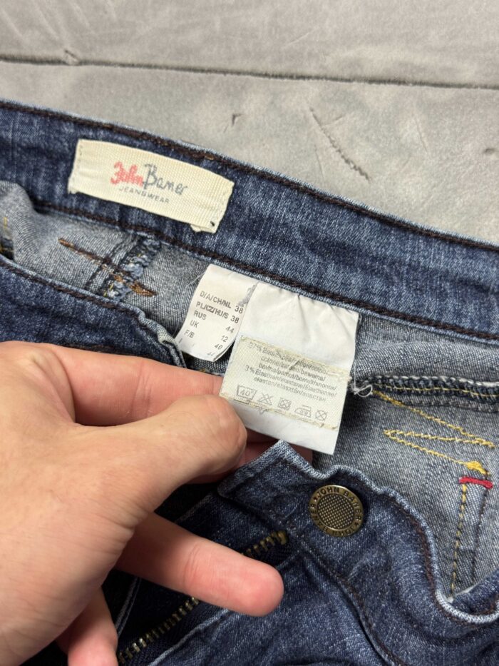 John Baner spodnie jeansowe denim washed faded y2k (S/M) - obrazek 5