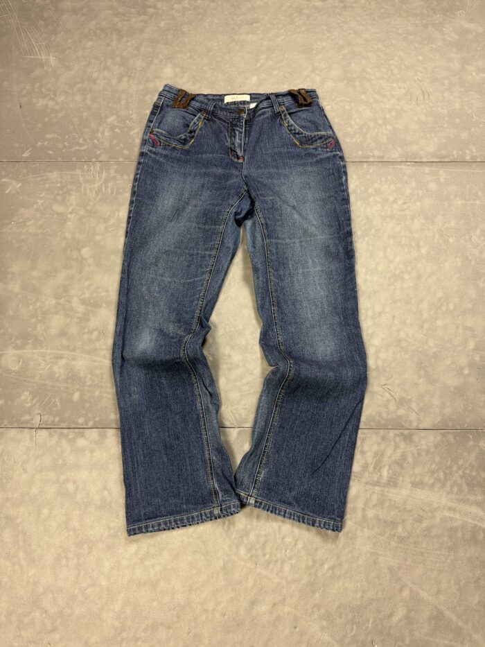 John Baner spodnie jeansowe denim washed faded y2k (S/M)