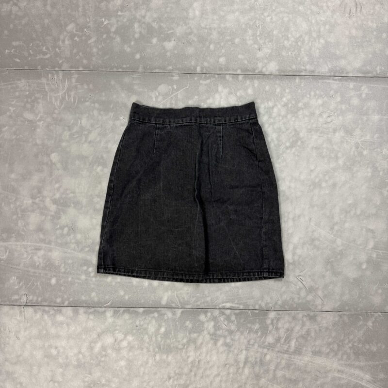 Vintage denim washed spódnica mini jeansowa retro (S)