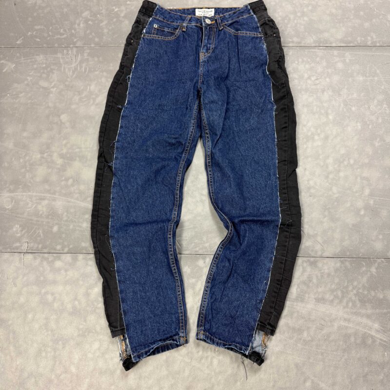 Spodnie jeansowe custom 2 in 1 distressed washed (S)