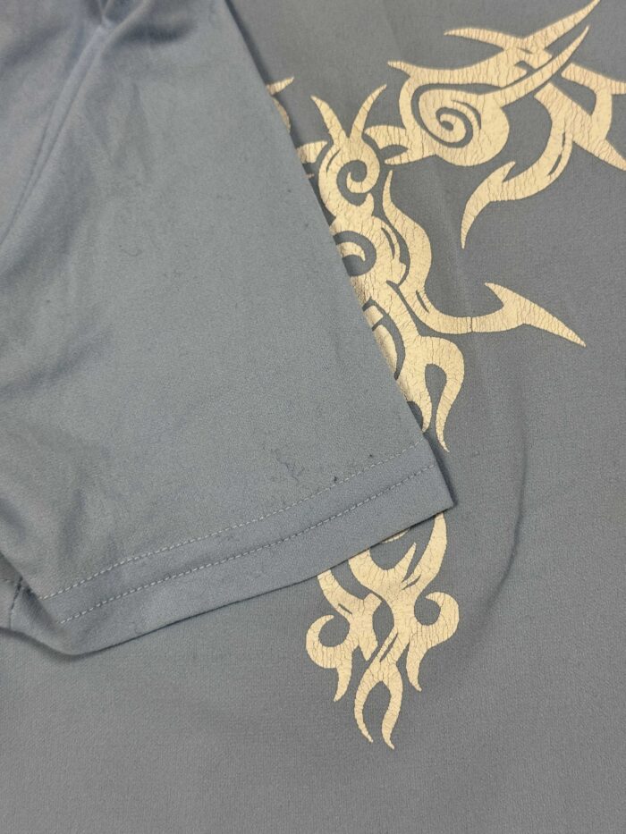 T-shirt tribal print y2k streetwear koszulka (XS/S) - obrazek 5
