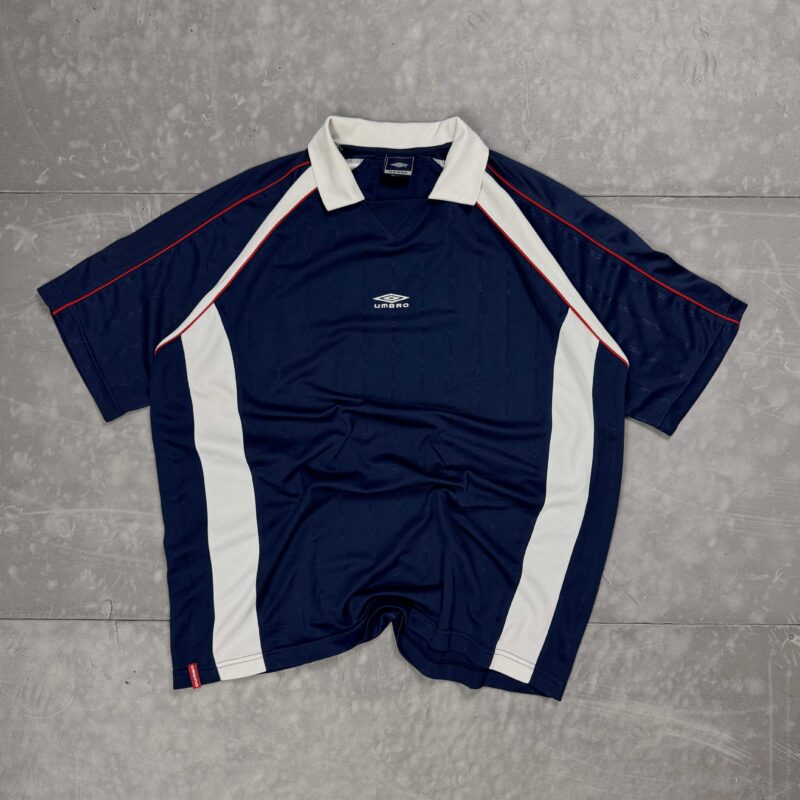 Vintage Umbro oversize jersey polo T-shirt koszulka sportowa (XL)