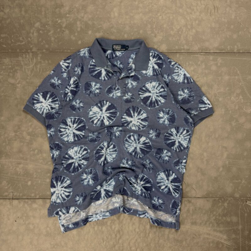Ralph Lauren Tie Dye koszulka polo T-shirt streetwear (L)