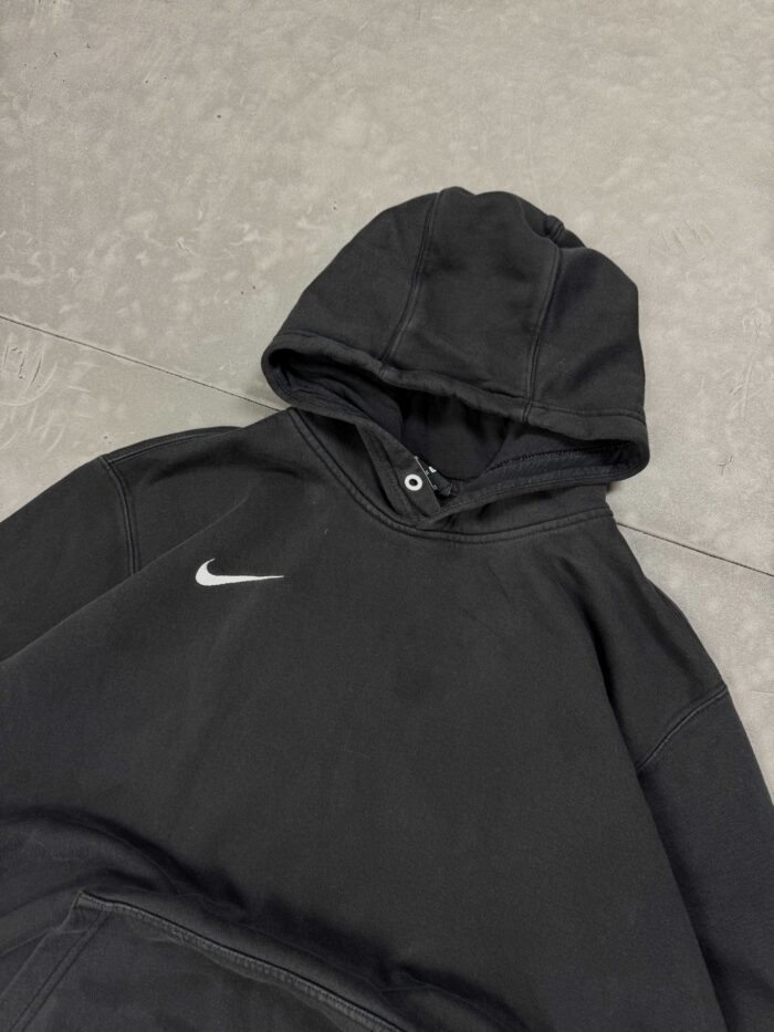Nike black washed hoodie oversize (L/XL) - obrazek 3