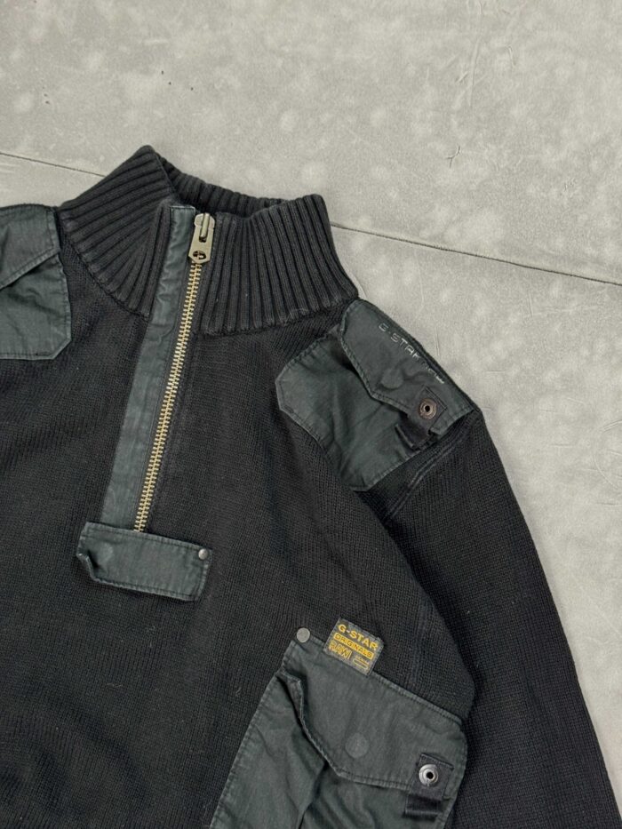 Vintage G-star RAW sweter 1/4 zip (L) - obrazek 3