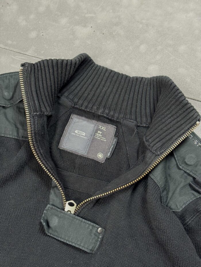 Vintage G-star RAW sweter 1/4 zip (L) - obrazek 4