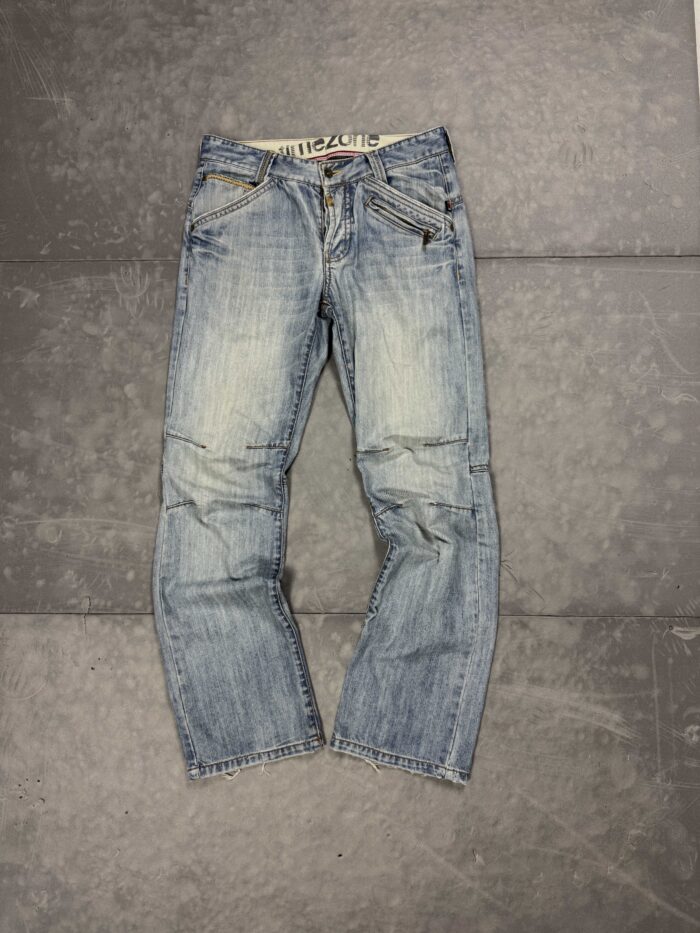 Vintage distressed denim Timezone spodnie jeansowe retro y2k (M/L)