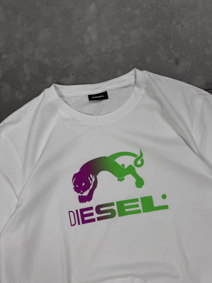 Diesel big print T-shirt koszulka streetwear (M/L) - obrazek 3