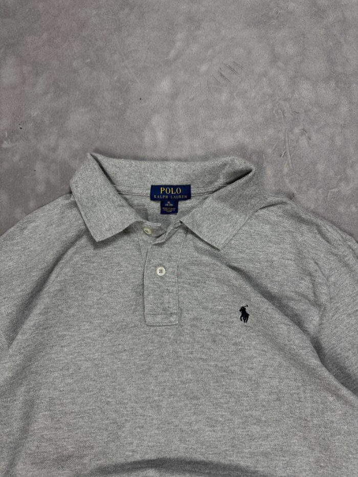 Ralph Lauren polo T-shirt koszulka polówka szara (M/L) - obrazek 3