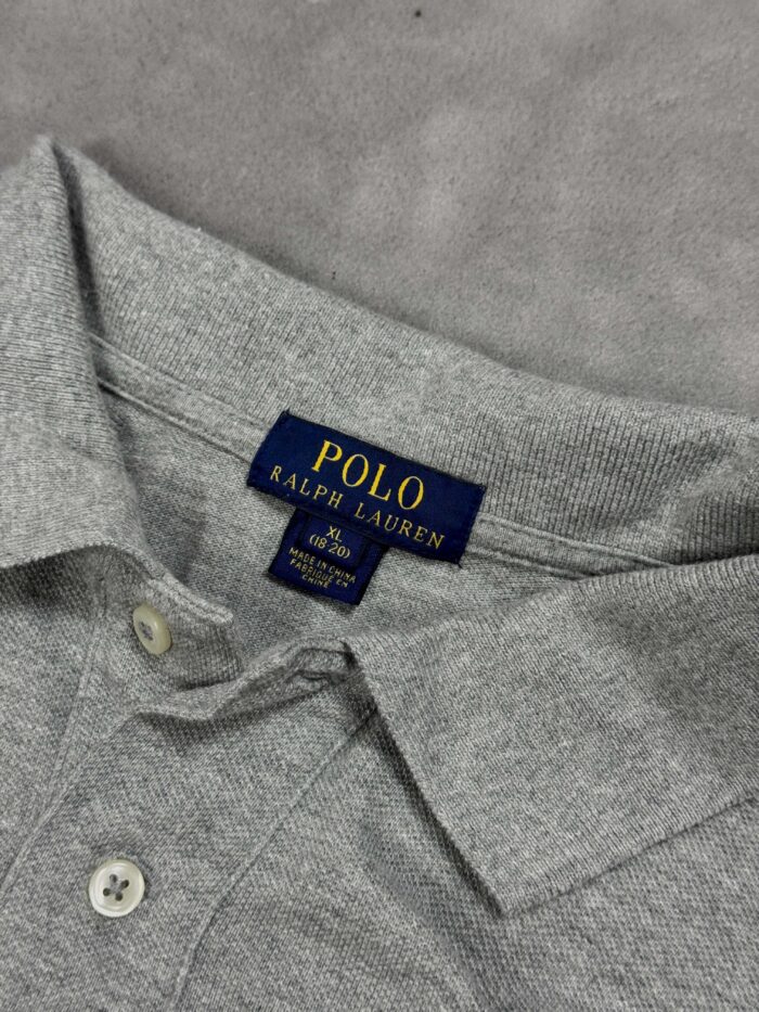 Ralph Lauren polo T-shirt koszulka polówka szara (M/L) - obrazek 4