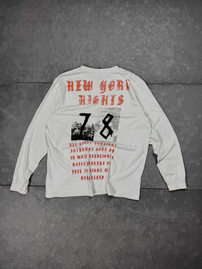 H&M longsleeve T-shirt "New York Hights" streetwear oversize (L/XL) - obrazek 2