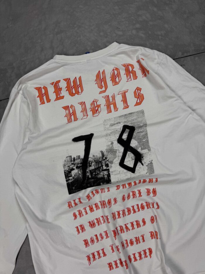 H&M longsleeve T-shirt "New York Hights" streetwear oversize (L/XL) - obrazek 4