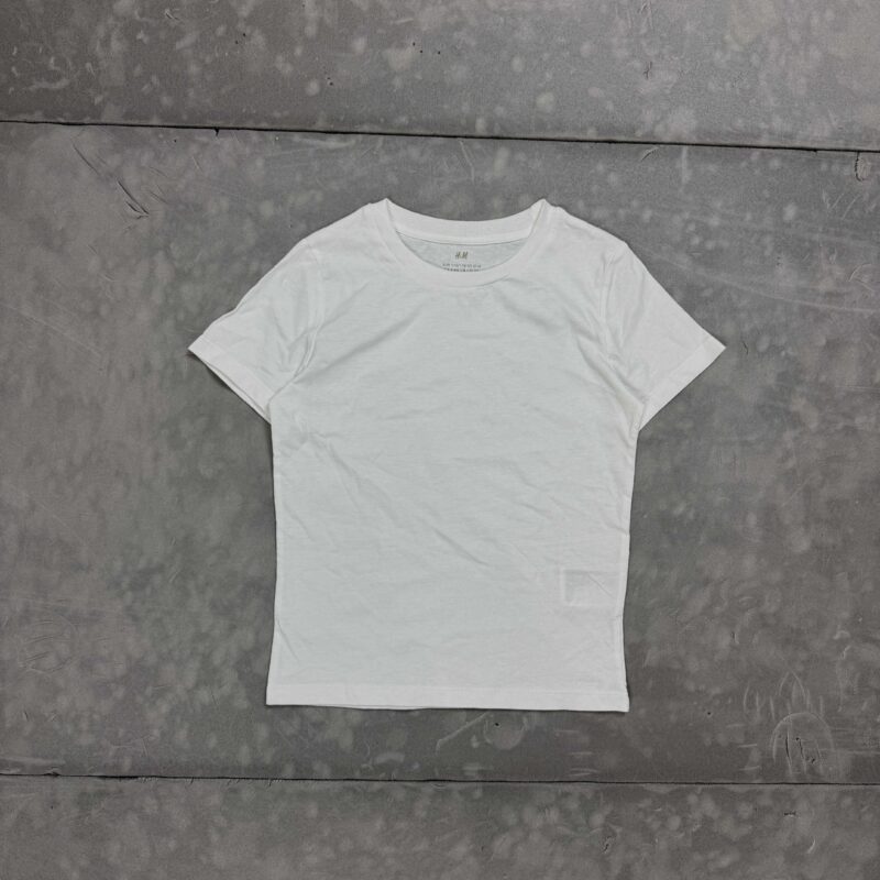 Biała basic damska koszulka H&M T-shirt (XS/S)